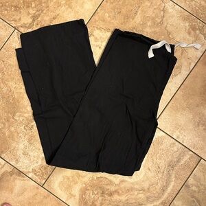 Black Urbane Essentials Women's Drawstring Straight-Leg Pant